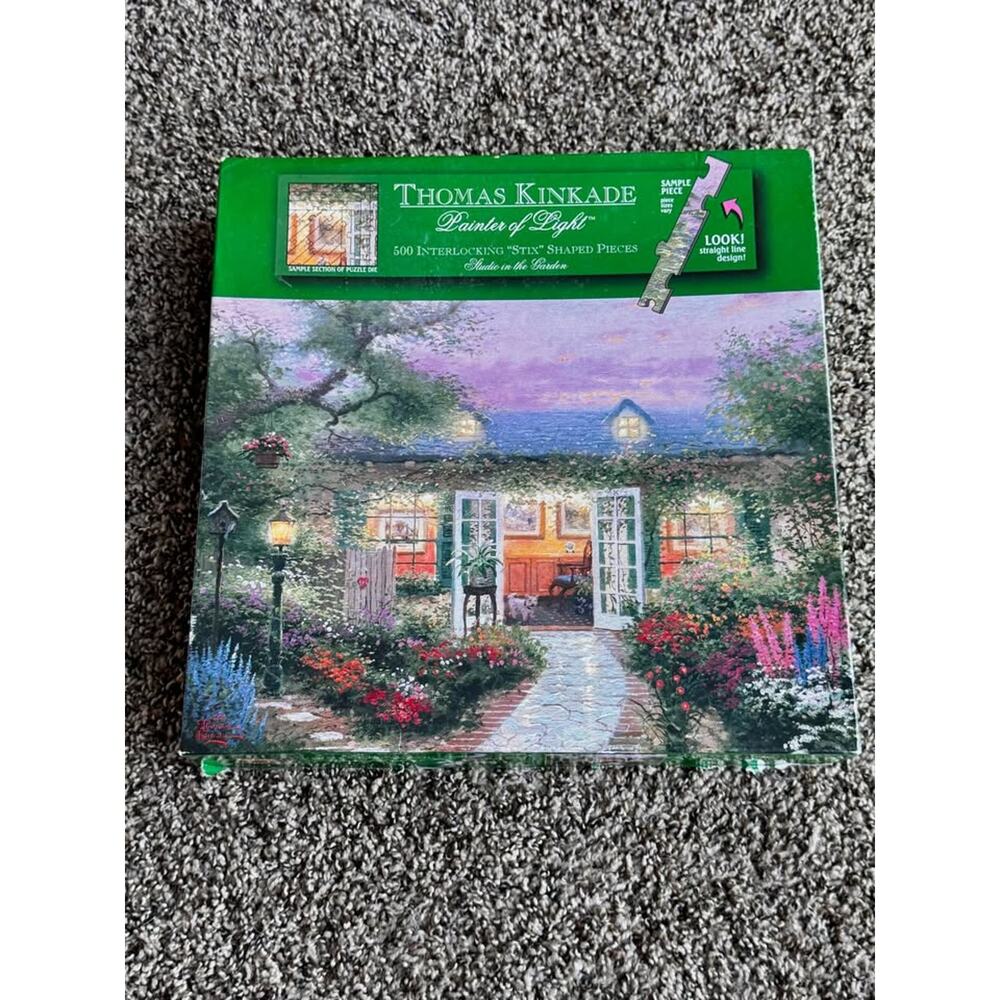 Thomas Kinkade Painter of Light 500 Piece Jigsaw Puzzle Cottage Scene